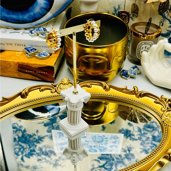 🆕 LELE SADOUGHI 🧿 NWOT Coquille Pearl Hoop Earrings - Pearl & Shell Detailing - Picture 6 of 16